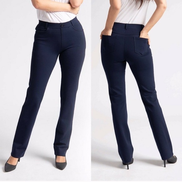 Betabrand Pants - Betabrand Straight Leg Classic Dress Yoga Pants